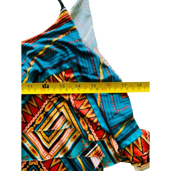 WASABI + MINT Womens Native Aztec Western Print Maxi Dress Size Large - Picture 7 of 13